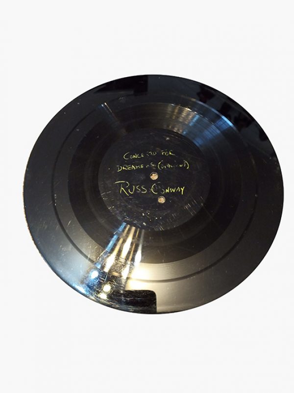 10” acetate of “Concerto for dreamers” (Always you and me) with vocal, 45rpm original demo