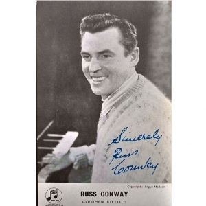 Russ Conway - Signed Publicity card (no5)