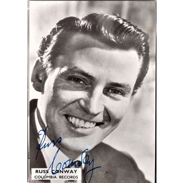 Russ Conway - Signed Publicity card (no2)