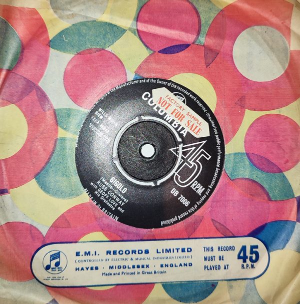 Russ Conway With Geoff Love & His Orchestra – Gigolo/ Terrys toon (factory sample promo)