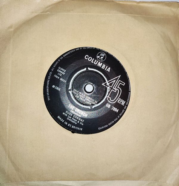 Russ Conway ‎– The Crunch 7" single (Factory Sample promo copy) - Image 2
