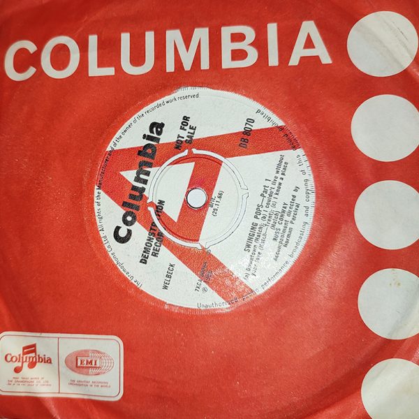 Russ Conway – Swinging Pops-Part 1 & 2  (demo record) 7" single